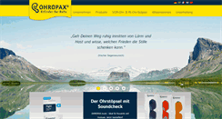 Desktop Screenshot of ohropax.de